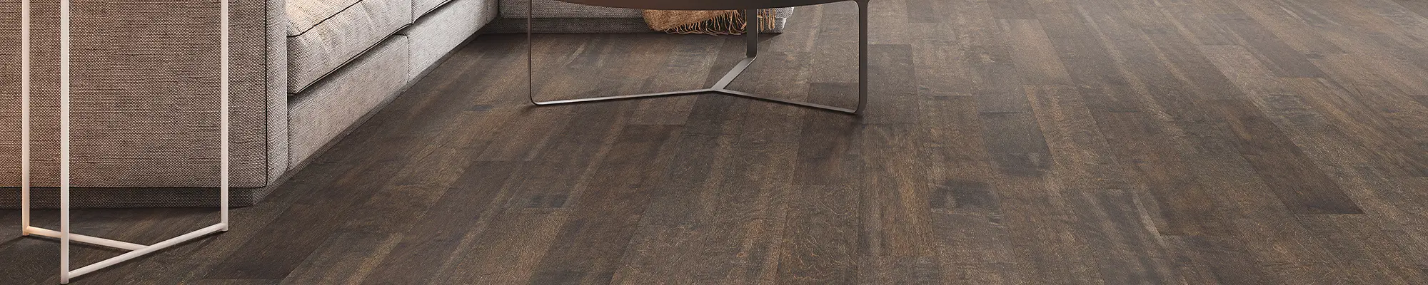 hardwood flooring in living area